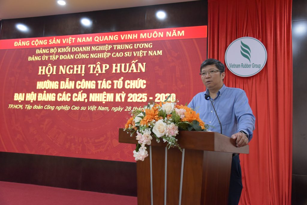 Đảng ủy VRG tập huấn công tác tổ chức Đại hội Đảng các cấp